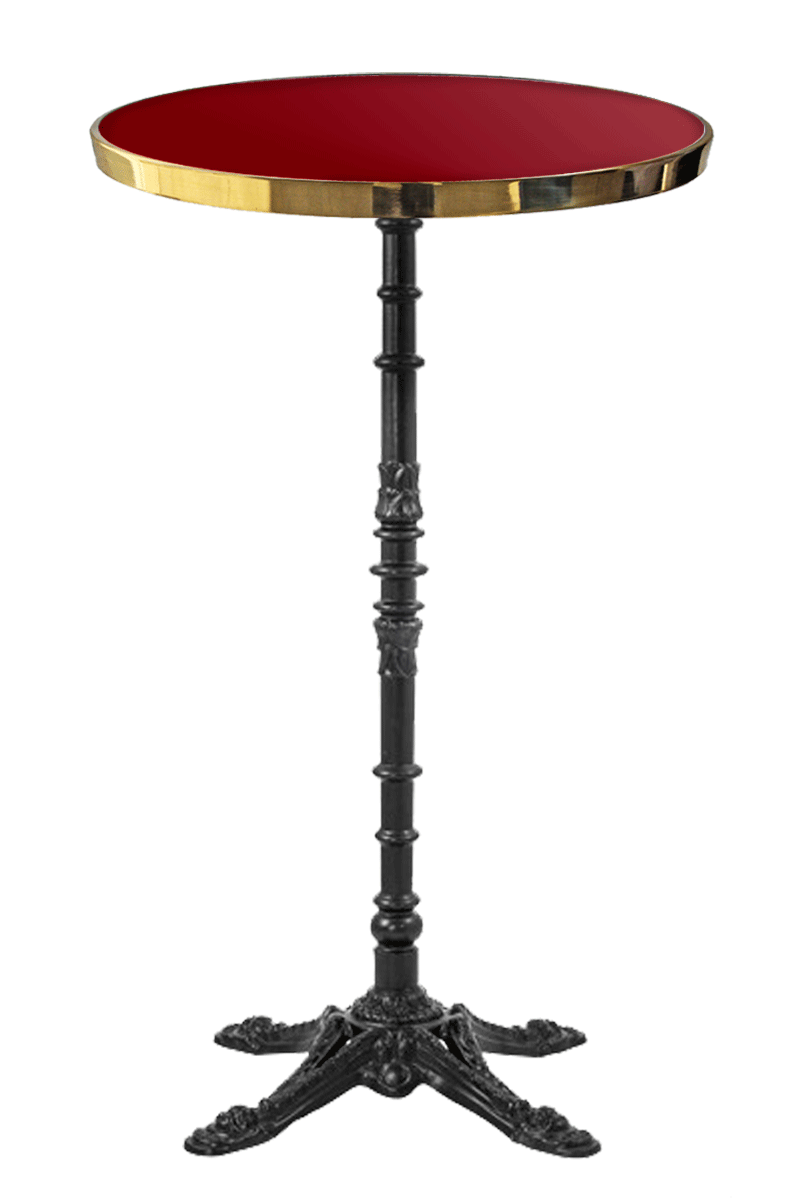 Enameled Round Bistro Table 110 cm Enameled Round Bistro Table 110 cm