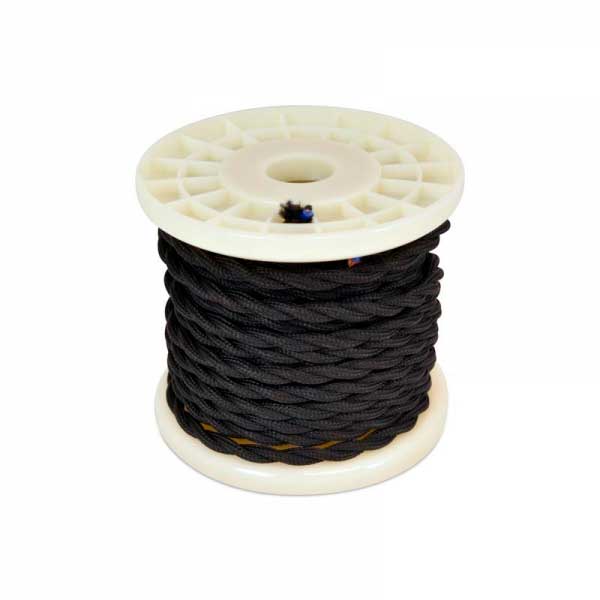 Cable eléctrico decorativo Negro Cable eléctrico decorativo Negro